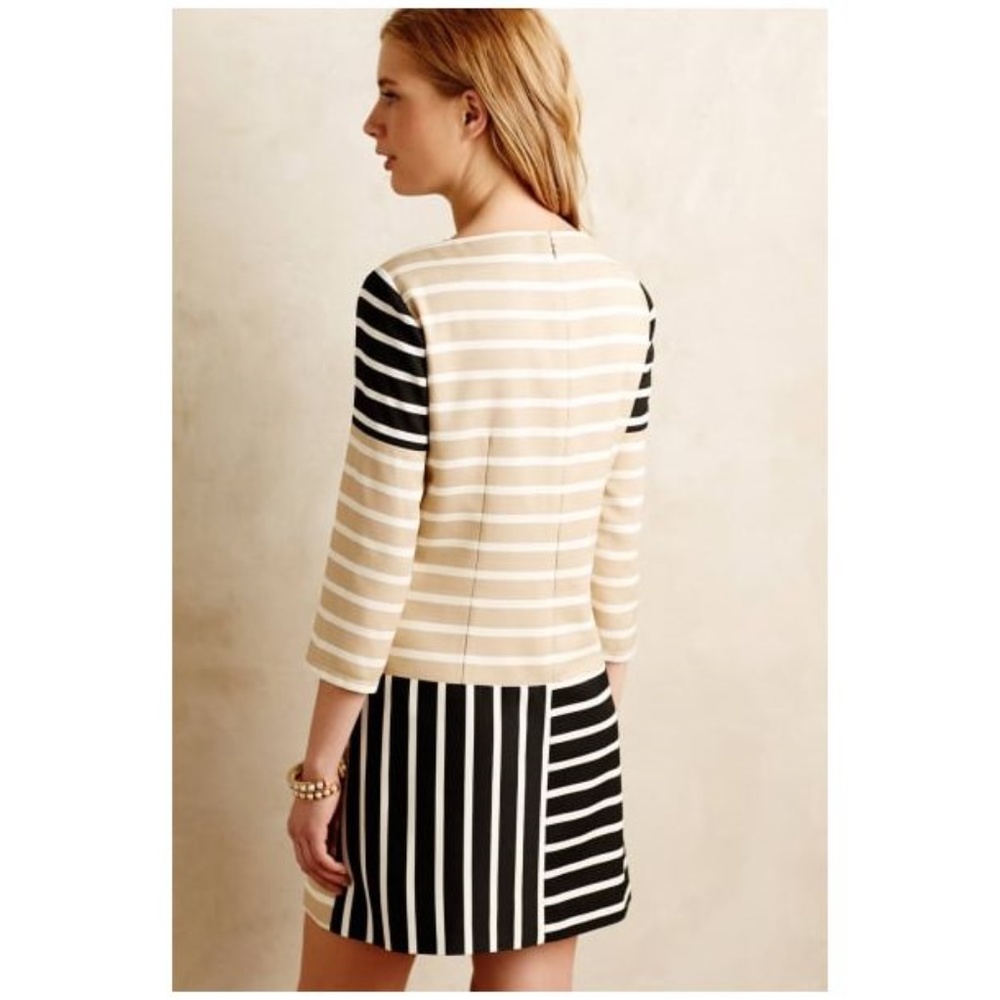 177 Anthropologie 4.COLLECTIVE 4C Stripe Block Tunic Dress 2 - Picture 2 of 8
